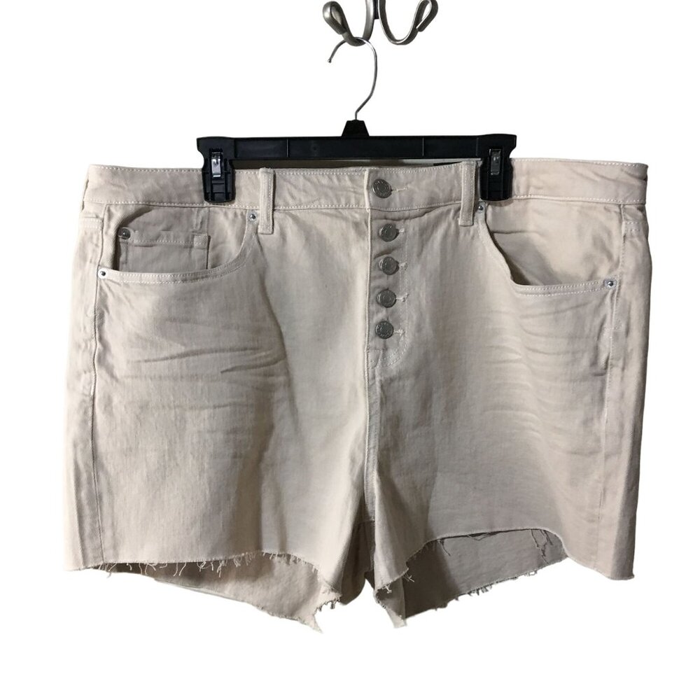 TORRID TAN DENIM CUT OFF SHORTS WOMENS SIZE 20 NWT
